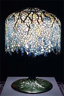 Tiffany Large Blue Wisteria Table Lamp