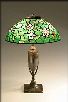 Tiffany Apple Blossom Design Table Lamp