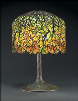 Tiffany Creeper Pattern Table Lamp