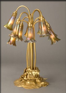 Tiffany Lily Shaded Table Lamp