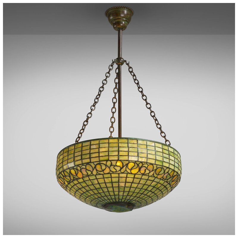 Tiffany Lemon Leaf Hanging Shade