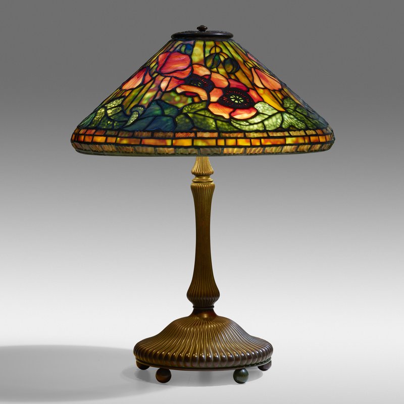 Tiffany Studios Poppy Table Lamp
