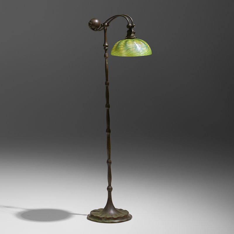 Tiffany Counterbalance Bud Stem Floor Lamp