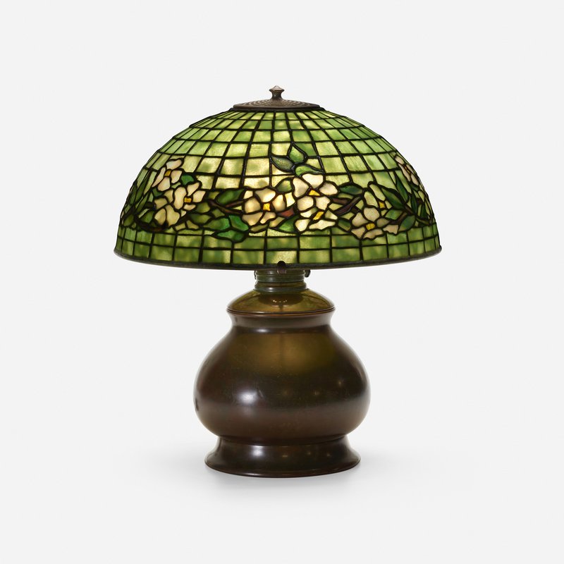 Tiffany Belted Dogwood Table Lamp