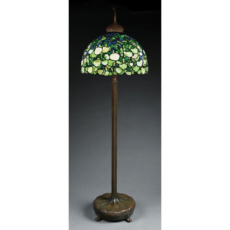 Tiffany Hydrangea Snowball Floor Lamp